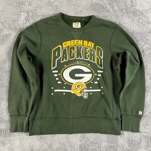 Green Bay Packers Sweatshirt Mens M Green Tailgate NFL Football Fleece Lined